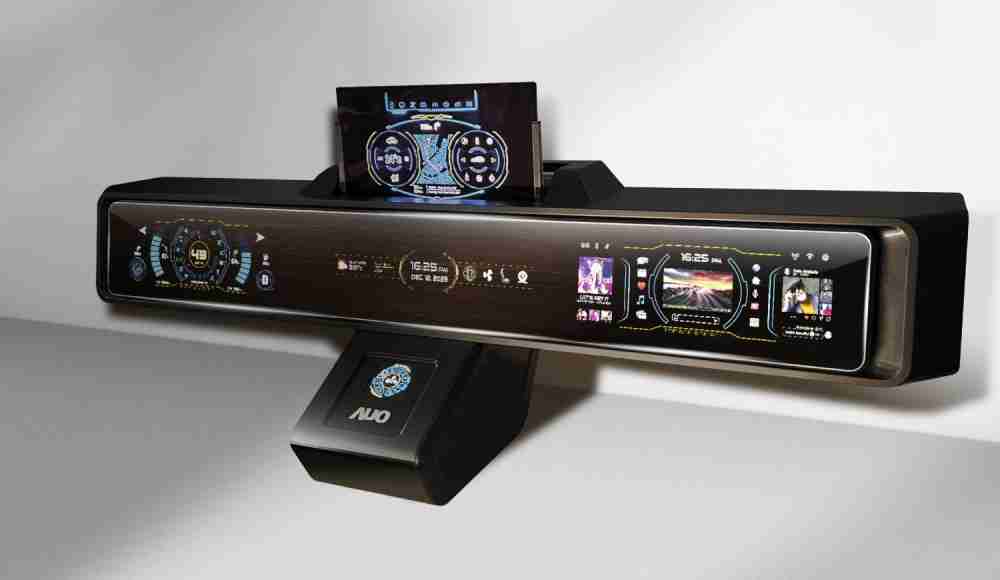 至成国际Micro LED沉浸式车舱显示方案结合 可卷式、、可伸缩的Micro LED应用并可呈现不同的质感纹路，，，，展现人性化设计